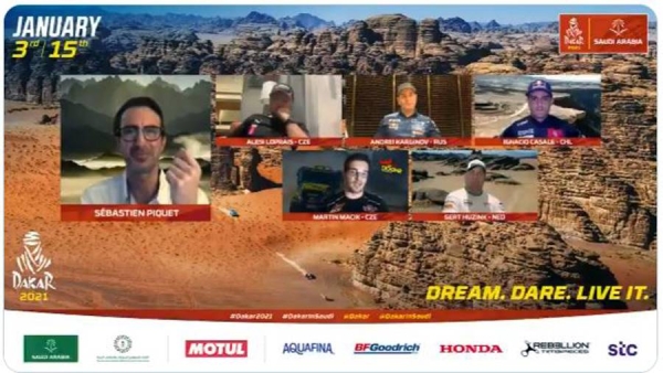 The top competitors of the Saudi Dakar Rally 2021 held a 