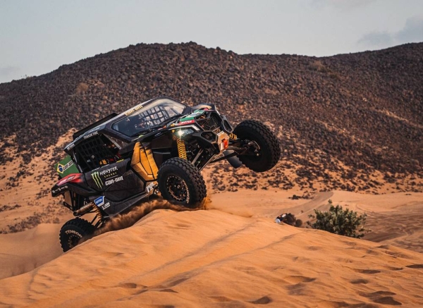 Austin Jones at his Dakar shakedown.