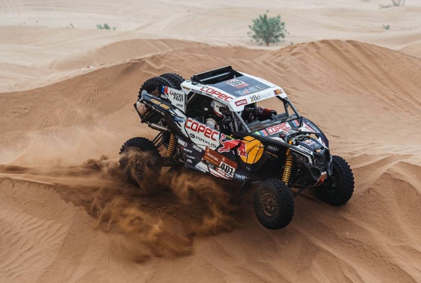 Austin Jones at his Dakar shakedown.