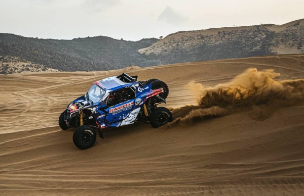 Austin Jones at his Dakar shakedown.