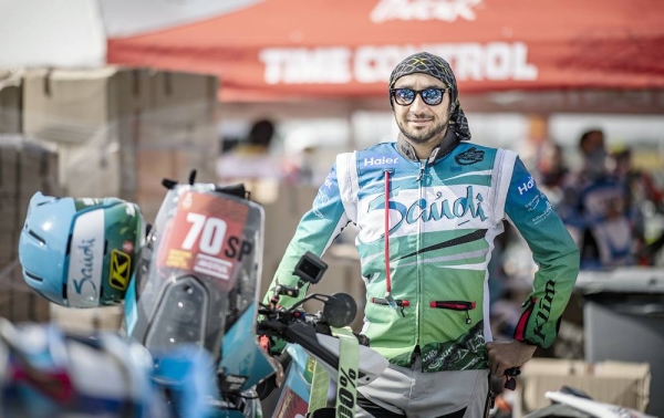 Jeddah Governor Prince Mishaal Bin Majid at the  King Abdullah Sports City on Saturday during the formal opening ceremony of the Saudi Dakar Rally 2021, before the official start of the race on Sunday.