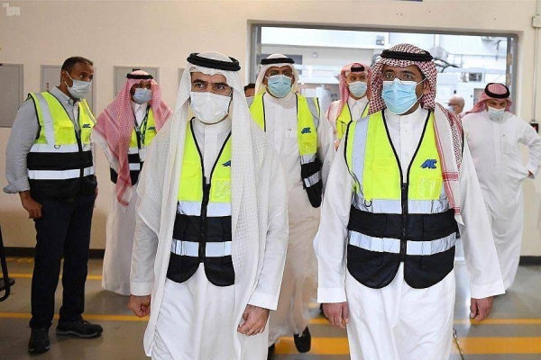 Al-Khorayef made the remarks during his visit to the Aircraft Accessories and Components Co. Ltd. (AACC) under the Saudi Arabian Military Industries Company (SAMI). — SPA photos