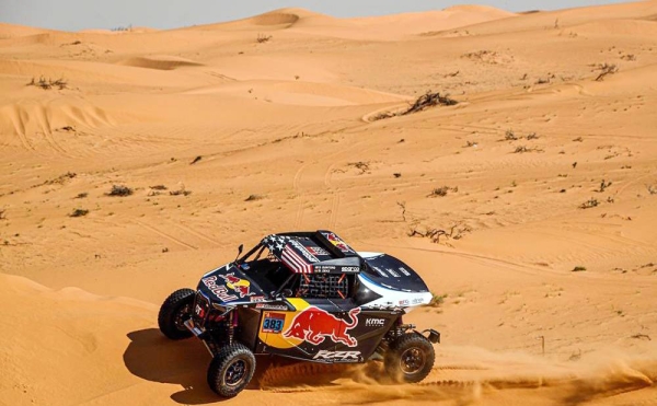 Reigning champion Carlos Sainz rebounded strongly with a dominant win on Friday’s Dakar Rally stage from Al Qaisumah to Hail. 