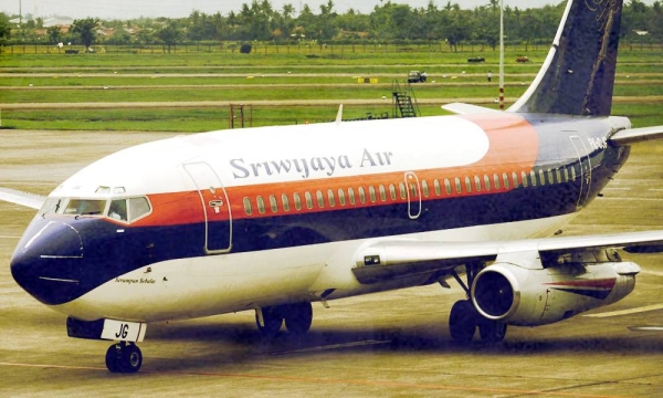 File photo of a Sriwijaya Air Boeing plane.
