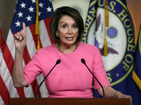 File photo of House Speaker Nancy Pelosi (D-CA) at the Capitol Hill, in Washington, DC.
