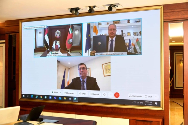 The United Arab Emirates and Cyprus have signed a memorandum of understanding (MoU) to enhance bilateral cooperation in the defense and military fields. — WAM photo
