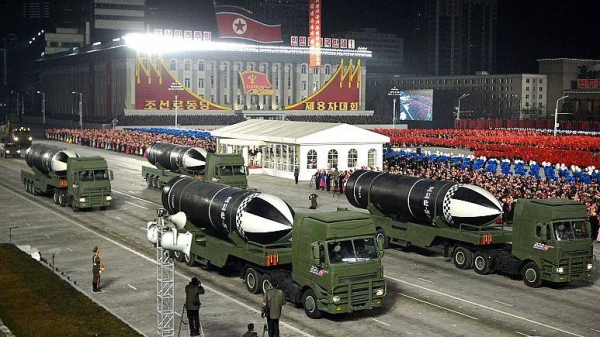 North Korea unveiled on Thursday a new type of submarine-launched ballistic missile, described by state media as 