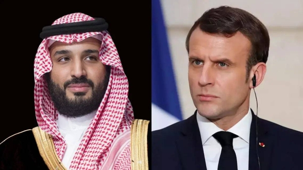 Crown Prince receives phone call from French president