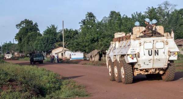 File photo shows MINUSCA peacekeepers on patrol in Bangassou, in southern Central African Republic. — courtesy MINUSCA/Hervé Serefio
