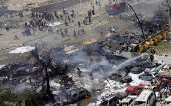 Twin suicide bombs rocked a busy market in central Baghdad on Thursday morning, killing at least 32 people and injuring 110 others, according to officials and state media. — Courtesy file photo