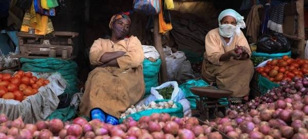 Street vendors sell vegetables at a market in Addis Ababa, Ethiopia, in this file courtesy photo. 