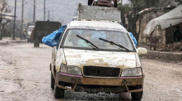 
File photo shows a family arriving in Afrin, Syria, after escaping conflict in rural Idlib. — courtesy UNICEF/Ashawi