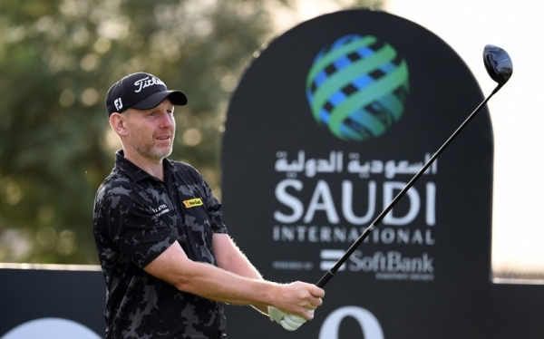 Ryan Fox of New Zealand plays his third shot on the 9th hole during Day Two of the Saudi International powered by SoftBank Investment Advisers at Royal Greens Golf and Country Club in King Abdullah Economic City, Saudi Arabia, on Friday.