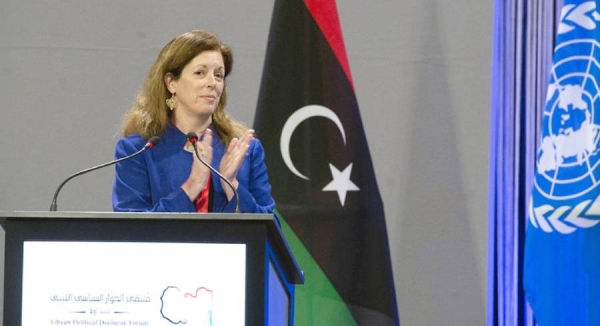 UN Interim Special Representative in Libya, Stephanie Williams welcomes candidates at the Libyan Political Dialogue Forum (LPDF). — courtesy UN Photo/Violaine Martin