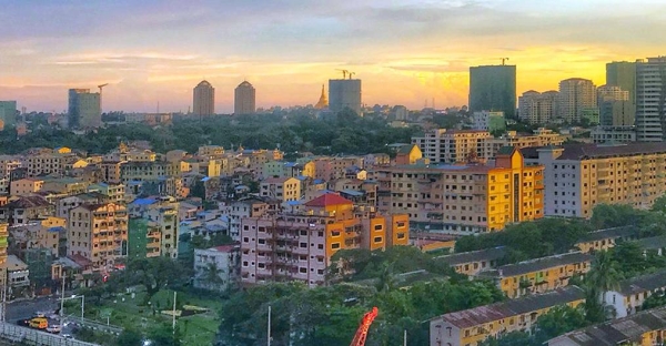 The city of Yangon, Myanmar, at sunset. — courtesy Unsplash/Anjani Kumar