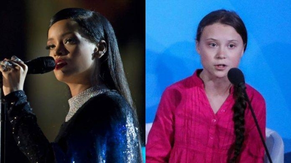 Singer Rihanna, left, and activist Greta Thunberg. — Courtesy photo