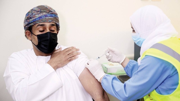 Oman has administered the first dose of the Oxford-AstraZeneca coronavirus vaccine to more than 2,000 people after the sultanate launched the countrywide vaccination campaign on Sunday to target the elderly. — Courtesy ONA