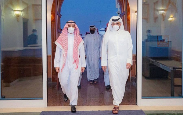 Prince Abdulaziz Bin Turki Al-Faisal, minister of sports and chairman of the Saudi Arabian Olympic Committee (SAOC), arrived In Doha Wednesday in response to invitation of Sheikh Joaan Bin Hamad Bin Khalifa Al Thani, chairman of Qatar Olympic Committee.