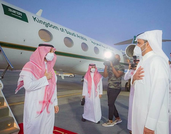 Prince Abdulaziz Bin Turki Al-Faisal, minister of sports and chairman of the Saudi Arabian Olympic Committee (SAOC), arrived In Doha Wednesday in response to invitation of Sheikh Joaan Bin Hamad Bin Khalifa Al Thani, chairman of Qatar Olympic Committee.