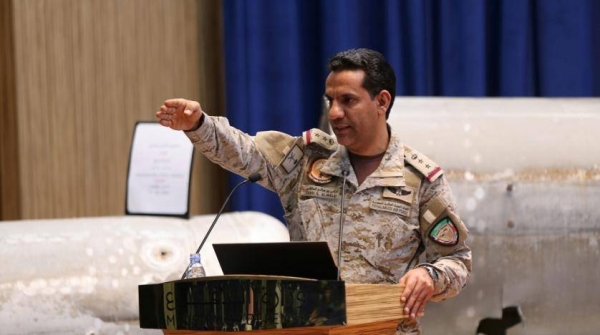 The spokesman of the Coalition to Restore Legitimacy in Yemen, Brig. Gen Turki Al-Maliki.