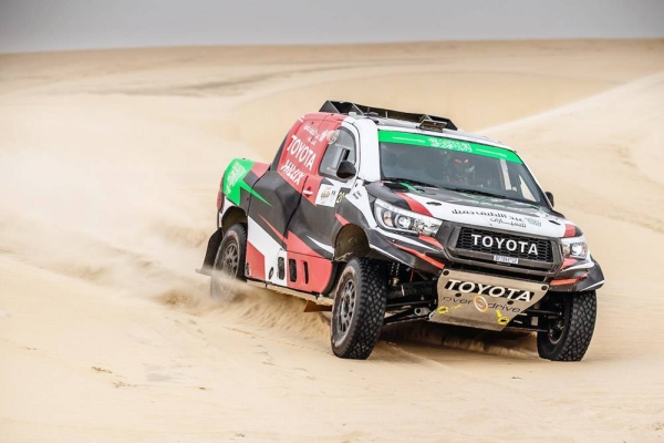 Yazeed Al-Rajhi in action at the 2019 Sharqiya Baja.