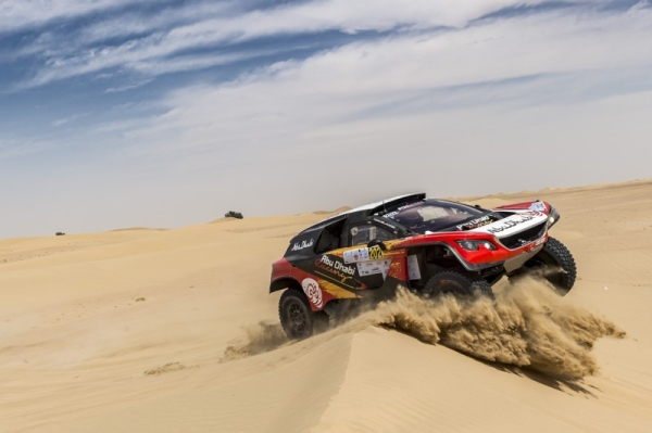 Saudi Arabia’s Yazeed Al Rajhi dominated the opening leg of the Dubai International Baja with a stunning drive today while UAE-based South African rider Aaron Mare moved within reach of back-to-back bike victories as the rally entered the motorsport record books. — WAM photos