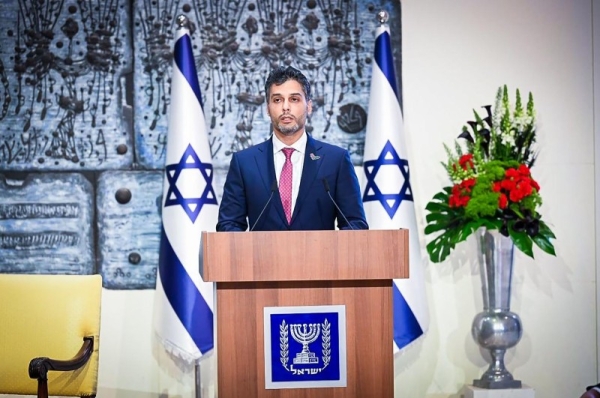 Mohamed Mahmoud Al Khaja, the first ambassador of the United Arab Emirates to Israel presented his credentials to Israeli Reuven Rivlin on Monday. — WAM photos