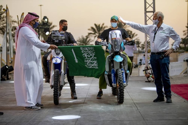 The Sharqiyah International Baja Toyota gets under way with a 10km qualifying stage in the Half Moon Bay area of the Eastern Province on Thursday afternoon, following a ceremonial start on Wednesday.