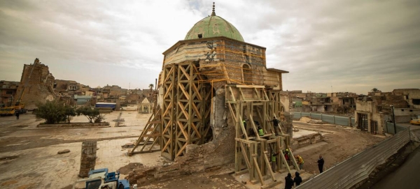 The Al-Nouri mosque in the Iraqi city of Mosul was severely damaged in a blast in 2017 during the occupation by Daesh. — Courtesy photo