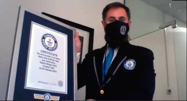 The Global Village team claimed the record for 