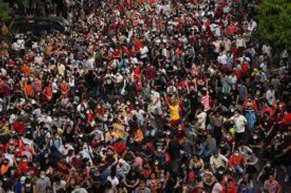 Troops in Myanmar have occupied hospitals and university campuses, and ramped up nighttime raids ahead of a nationwide strike to protest against the military coup. — Courtesy photo