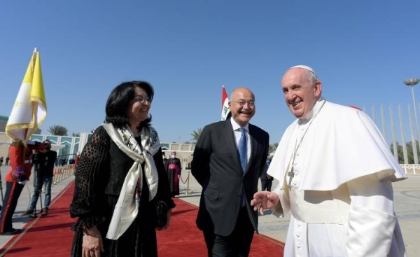  Pope Francis ended his historic trip to Iraq and boarded a plane back to Rome on Monday after a four-day visit in which he delivered a message of forgiveness, perseverance, and hope. — Courtesy photo