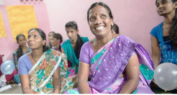 Indian women participate in training providing them with skills, knowledge and confidence to set up their own business or find work. — courtesy UNICEF/Sharron Lovell