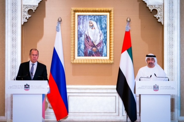 Sheikh Abdullah made this statement during a joint press conference held with his Russian counterpart, Sergey Lavrov, who is currently visiting the UAE. — WAM photos