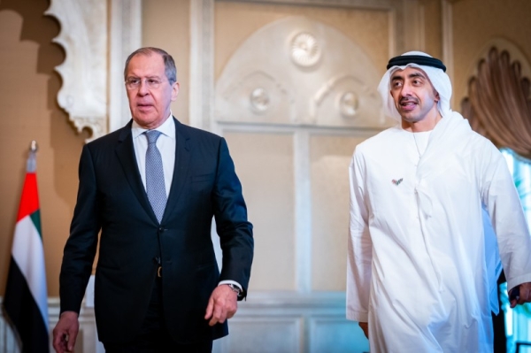 Sheikh Abdullah made this statement during a joint press conference held with his Russian counterpart, Sergey Lavrov, who is currently visiting the UAE. — WAM photos