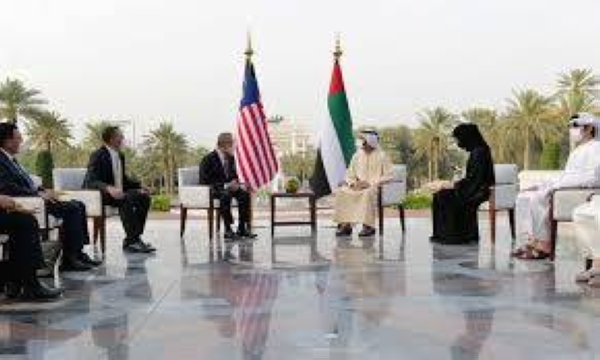 Vice President and Prime Minister of the United Arab Emirates Sheikh Mohammed bin Rashid Al Maktoum, who is also the ruler of Dubai, held a meeting on Wednesday with Malaysian Prime Minister Muhyiddin Yassin. — Courtesy photo