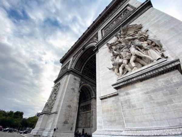 File photo shows the Etoile Triumphal Arch in Paris.