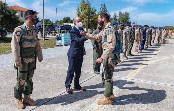 The aircraft of the Royal Saudi Air Force taking part in Eagle Eye 1 drill maneuvers, set to be carried out during this month, arrived with its full air, technical and backing up crews in Souda Airbase, at the Greek island of Crete.