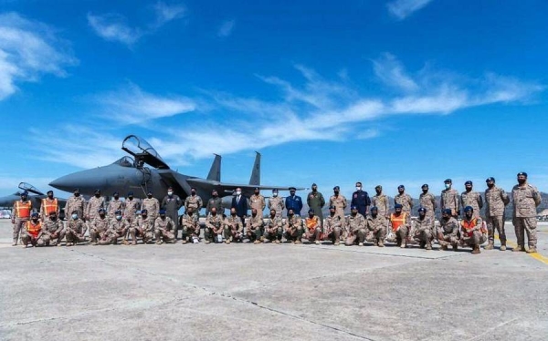 The aircraft of the Royal Saudi Air Force taking part in Eagle Eye 1 drill maneuvers, set to be carried out during this month, arrived with its full air, technical and backing up crews in Souda Airbase, at the Greek island of Crete.