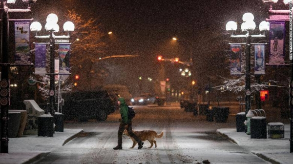 A storm system that unleashed violent tornadoes in Texas has moved into the western Plains and Rocky Mountain states, bringing the threat of feet of snow and blizzard conditions. — Courtesy photo
