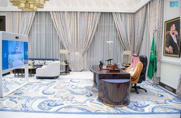 Custodian of the Two Holy Mosques King Salman received virtually Wednesday the credentials of a number of ambassadors accredited to the Kingdom.
