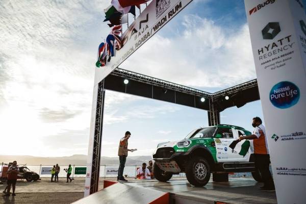 Yasir Seaidan at the start of the Jordan Baja