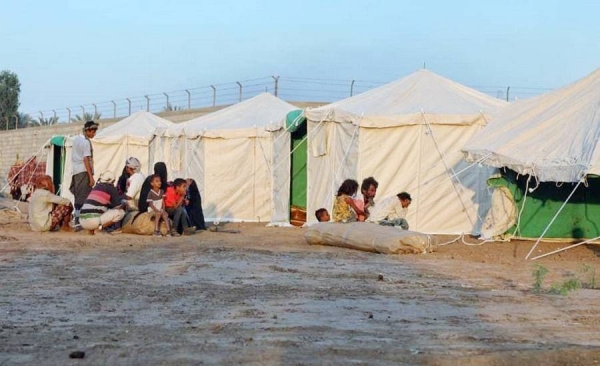 KSrelief has distributed shelter materials, including nine tents, several blankets, sleeping bags and rugs, to displaced people Aden Governorate, Yemen.