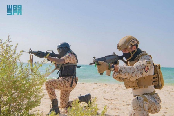 The Royal Saudi Naval Forces, represented by the Western Fleet and the Sudanese naval forces, continued their “Al-Fulk 4” joint military exercise on Tuesday at the King Faisal Naval Base here. — SPA photos