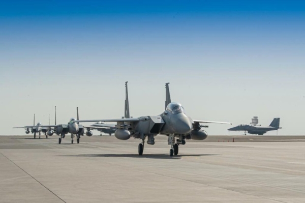 The Saudi Royal Air Force (RSAF) on Thursday concluded its participation in the exercise Desert Flag 2021, which was held at Al-Dhafra Air Base in the United Arab Emirates over a period of three weeks. — SPA photos