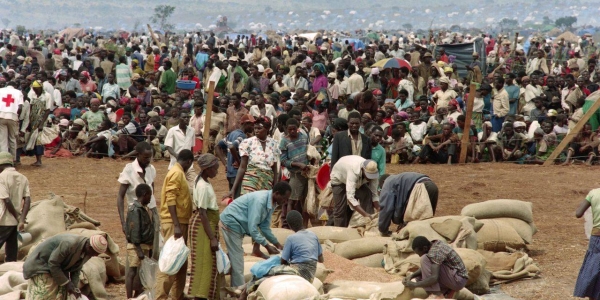Rwandan refugees are seen at a camp in Tanzania in May 1994. — Courtesy file photo
