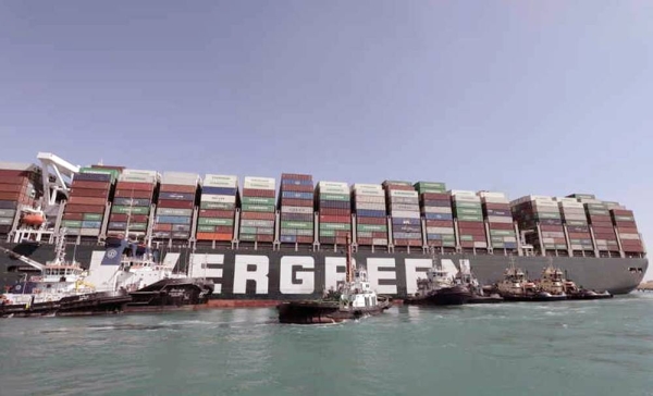 The stranded container ship blocking the Suez Canal for almost a week was refloated on Monday.