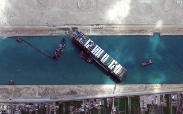 It took a little help from the full moon to free the massive Ever Given cargo ship from its perch stranded in the Suez Canal. — Courtesy file photo