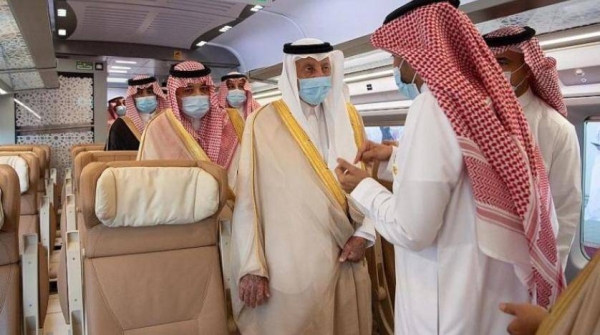 Makkah Governor Prince Khalid Al-Faisal, who is also an adviser to Custodian of the Two Holy Mosques King Salman, flagged off the train at the King Abdulaziz International Airport station in Jeddah, while Madinah Governor Prince Faisal Bin Salman witnessed the resumption of the operation in Madinah.