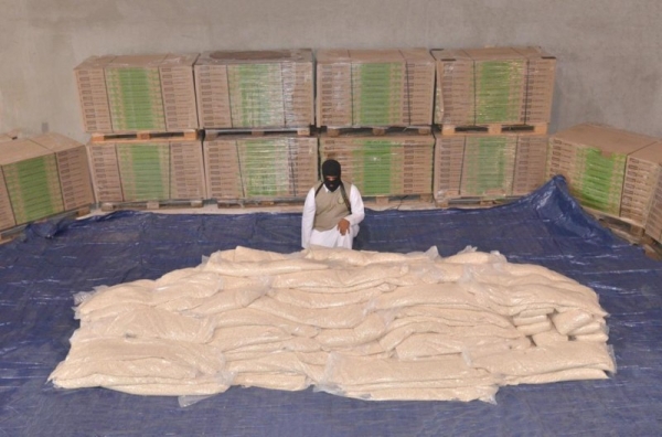 Authorities in Saudi Arabia have foiled an attempt to smuggle more than 9 million narcotic amphetamine tablets smuggle more than 9 million amphetamine tablets into the Kingdom. — SPA photos